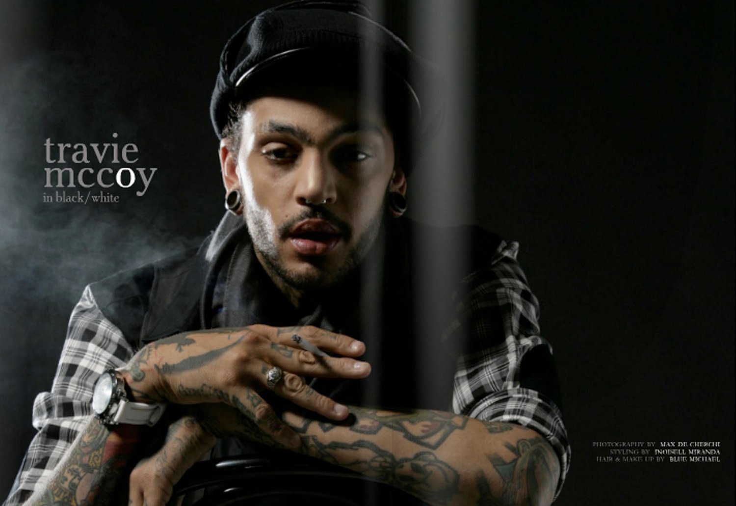 Travie McCoy — fashion styling by Inoisell Miranda