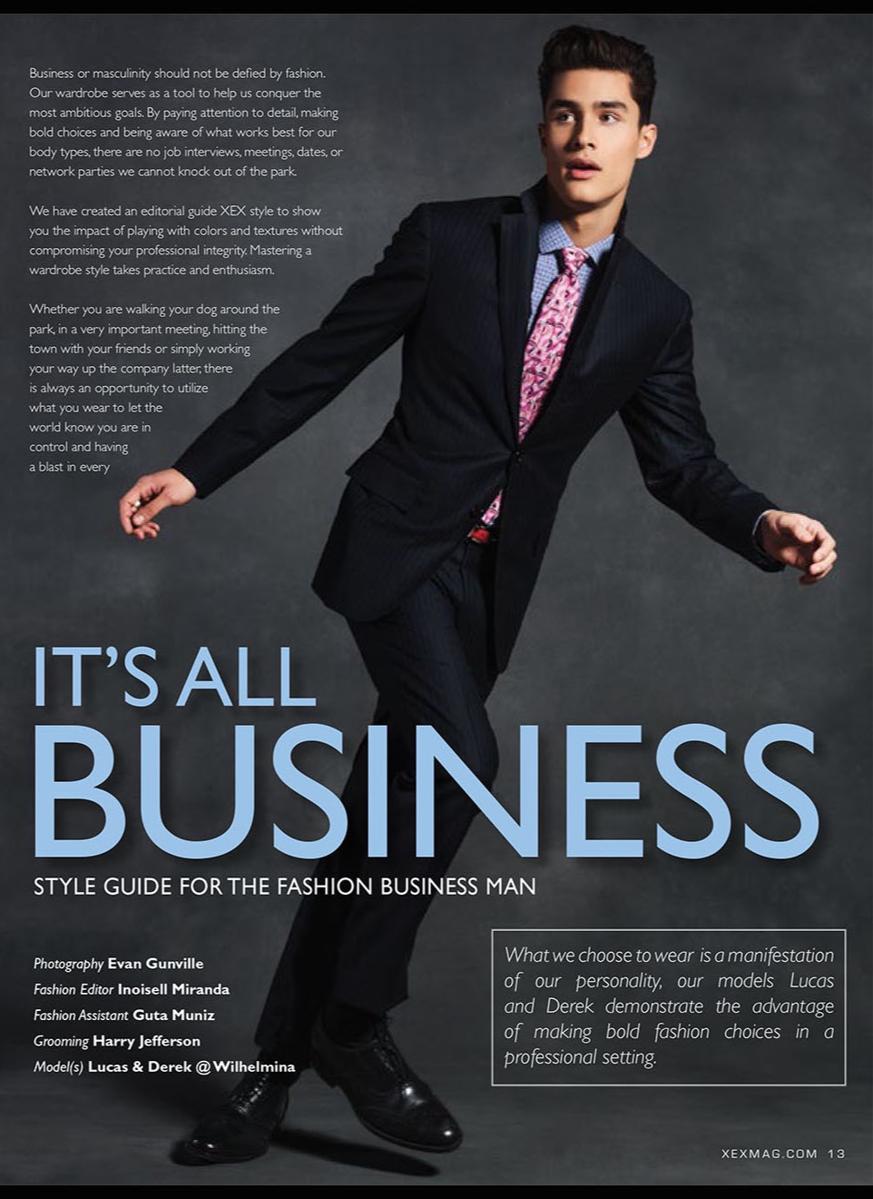 All About Business editorial — fashion styling by Inoisell Miranda