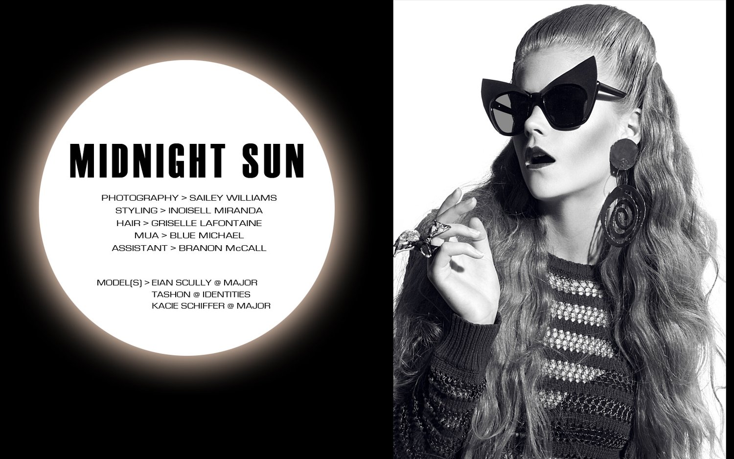 Midnight Sun editorial — fashion styling by Inoisell Miranda